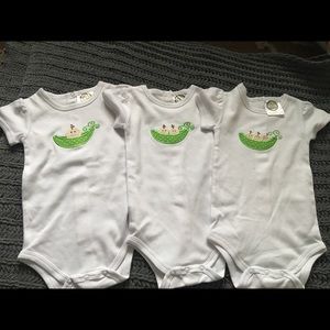 Three pees in a pod onesie.